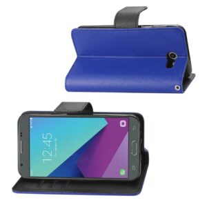 REIKO 2017 SAMSUNG GALAXY J3 EMERGE 3-IN-1 WALLET CASE IN NAVY - Image 2