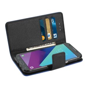 REIKO 2017 SAMSUNG GALAXY J3 EMERGE 3-IN-1 WALLET CASE IN NAVY - Image 3