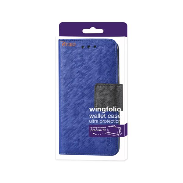 REIKO SAMSUNG GALAXY J7 (2016) 3-IN-1 WALLET CASE IN NAVY - Image 4