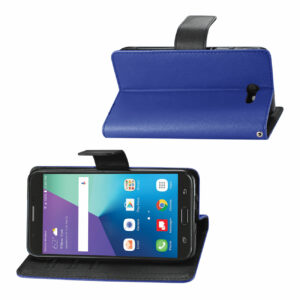 REIKO SAMSUNG GALAXY J7 V (2017) 3-IN-1 WALLET CASE IN NAVY - Image 2