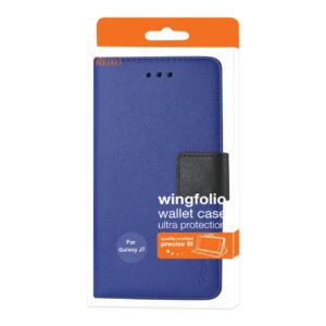 REIKO SAMSUNG GALAXY J7 V (2017) 3-IN-1 WALLET CASE IN NAVY - Image 4