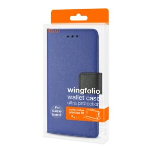 REIKO SAMSUNG GALAXY NOTE 8 3-IN-1 WALLET CASE IN NAVY - Image 4