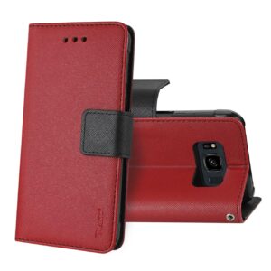 REIKO SAMSUNG GALAXY S8 ACTIVE 3-IN-1 WALLET CASE IN RED - Image 2