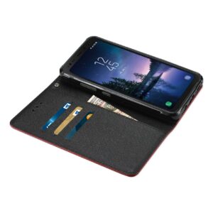 REIKO SAMSUNG GALAXY S8 ACTIVE 3-IN-1 WALLET CASE IN RED - Image 3