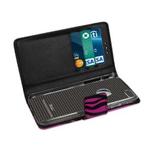 REIKO IPHONE 6 PLUS 3-IN-1 ANIMAL ZEBRA PRINT WALLET CASE IN HOT PINK - Image 3