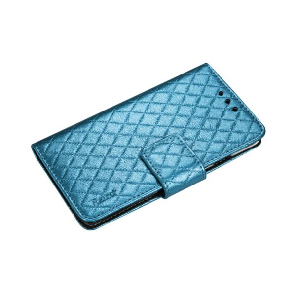 REIKO IPHONE 6 PLUS RHOMBUS WALLET CASE IN BLUE - Image 2