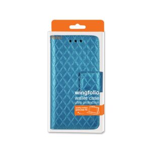 REIKO IPHONE 6 PLUS RHOMBUS WALLET CASE IN BLUE - Image 4