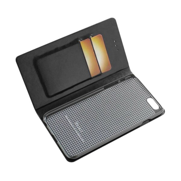 REIKO IPHONE 6 PLUS FLIP FOLIO CASE WITH CARD HOLDER IN BLACK - Image 3