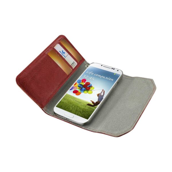 REIKO SAMSUNG GALAXY S4 STUDS WALLET CASE IN DARK RED - Image 2