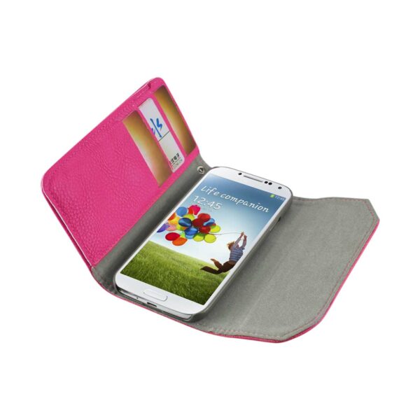 REIKO SAMSUNG GALAXY S4 STUDS WALLET CASE IN HOT PINK - Image 2