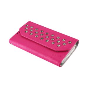 REIKO SAMSUNG GALAXY S4 STUDS WALLET CASE IN HOT PINK - Image 3