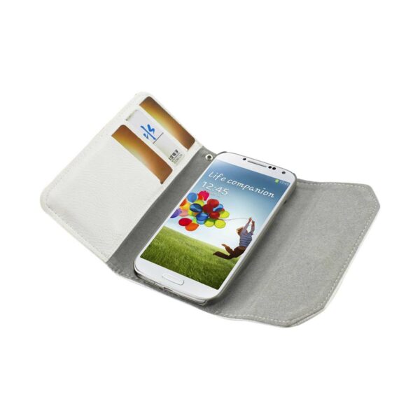 REIKO SAMSUNG GALAXY S4 STUDS WALLET CASE IN WHITE - Image 2