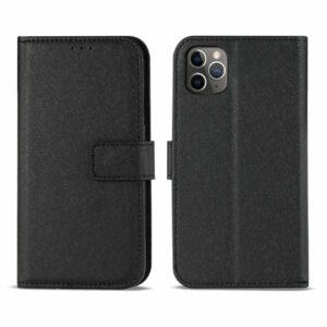 Reiko APPLE IPHONE 11 PRO MAX 3-In-1 Wallet Case In BLACK - Image 2