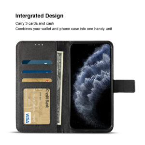 Reiko APPLE IPHONE 11 PRO MAX 3-In-1 Wallet Case In BLACK - Image 3