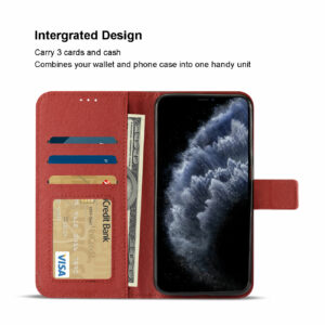 Reiko APPLE IPHONE 11 PRO 3-In-1 Wallet Case In RED - Image 3