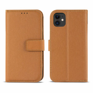 Reiko APPLE IPHONE 11 3-In-1 Wallet Case In BROWN - Image 2