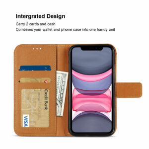Reiko APPLE IPHONE 11 3-In-1 Wallet Case In BROWN - Image 3