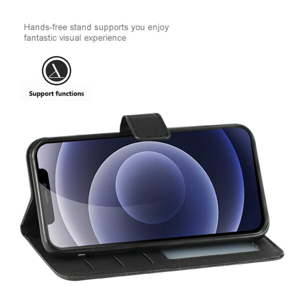 Slim Stand Case with Card Holder Slots APPLE IPHONE 12 MINI In Black - Image 4