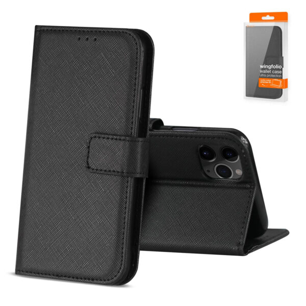 Slim Stand Case with Card Holder Slots APPLE IPHONE 12/IPHONE 12 PRO In Black