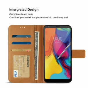Reiko LG STYLO 5 3-In-1 Wallet Case In BROWN - Image 3