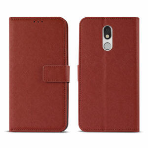 Reiko LG STYLO 5 3-In-1 Wallet Case In RED - Image 2