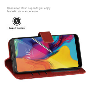 Reiko LG STYLO 5 3-In-1 Wallet Case In RED - Image 4