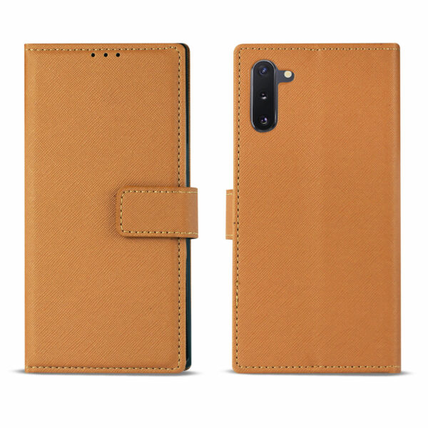Reiko SAMSUNG GALAXY NOTE 10 3-In-1 Wallet Case In BROWN - Image 2