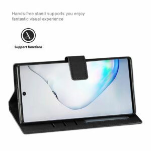 Reiko SAMSUNG GALAXY NOTE 10 PLUS 3-In-1 Wallet Case In BLACK - Image 4