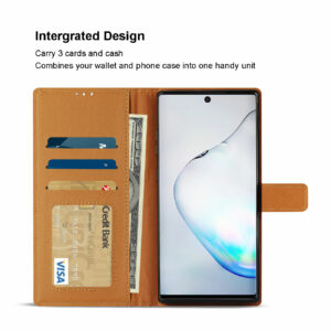 Reiko SAMSUNG GALAXY NOTE 10 PLUS 3-In-1 Wallet Case In BROWN - Image 3