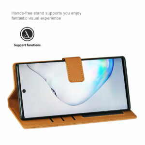 Reiko SAMSUNG GALAXY NOTE 10 PLUS 3-In-1 Wallet Case In BROWN - Image 4