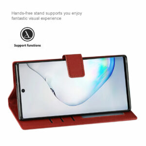 Reiko SAMSUNG GALAXY NOTE 10 PLUS 3-In-1 Wallet Case In RED - Image 4