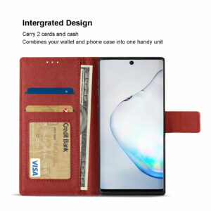 Reiko SAMSUNG GALAXY NOTE 10 3-In-1 Wallet Case In RED - Image 3
