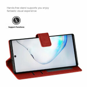 Reiko SAMSUNG GALAXY NOTE 10 3-In-1 Wallet Case In RED - Image 4