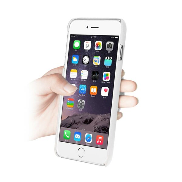 REIKO IPHONE 6 PLUS GENUINE LEATHER HAND STRAP CASE IN IVORY - Image 2