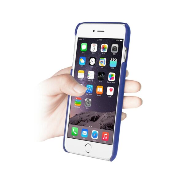 REIKO IPHONE 6 GENUINE LEATHER HAND STRAP CASE IN ULTRAMARINE - Image 2