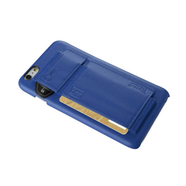 REIKO IPHONE 6 PLUS RFID GENUINE LEATHER CASE PROTECTION AND KEY HOLDER IN ULTRAMARINE - Image 2