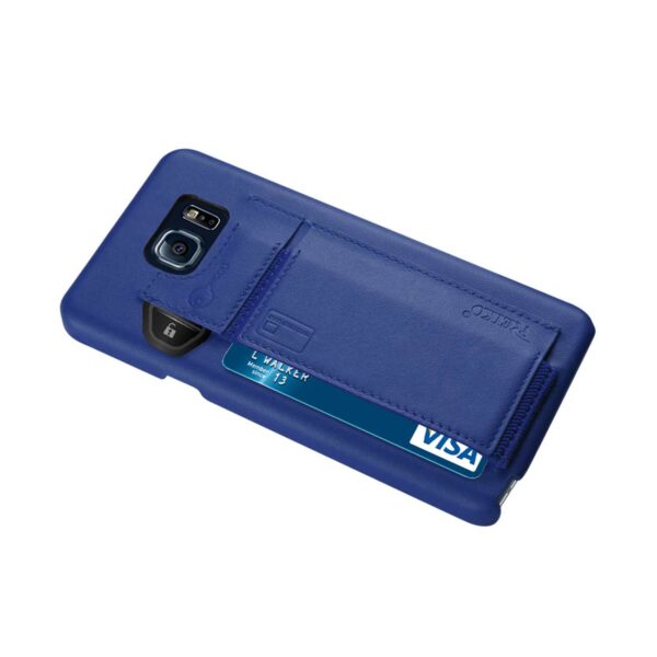 REIKO SAMSUNG GALAXY NOTE 5 RFID GENUINE LEATHER CASE PROTECTION AND KEY HOLDER IN ULTRAMARINE - Image 2
