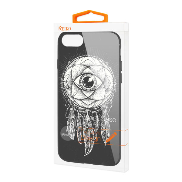 Reiko iPhone 7/8/SE2 Hard Glass Design TPU Case - Image 4