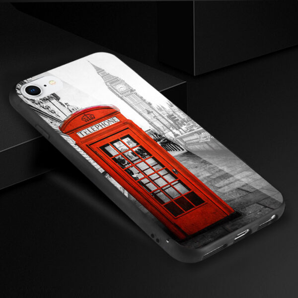 Reiko iPhone 7/8/SE2 Hard Glass Design TPU Case - Image 2