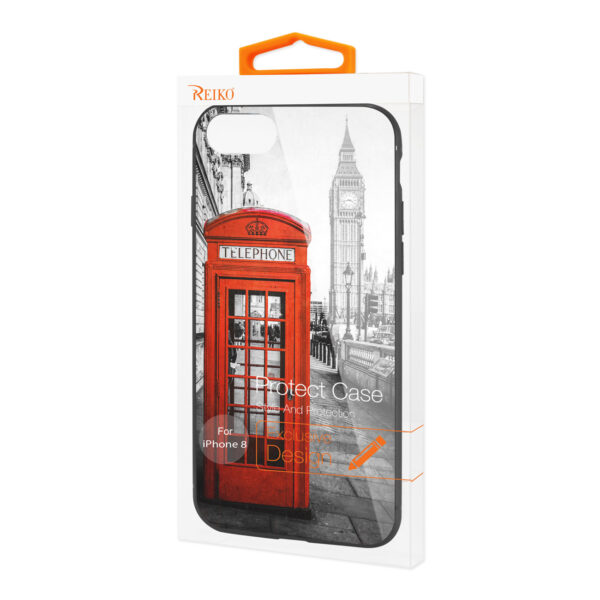 Reiko iPhone 7/8/SE2 Hard Glass Design TPU Case - Image 4