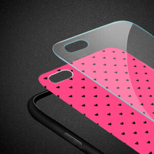 Reiko iPhone 7/8/SE2 Hard Glass Design TPU Case - Image 3