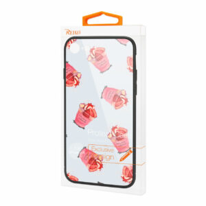 Reiko iPhone 7/8/SE2 Hard Glass Design TPU Case With Strawberry Cups - Image 4