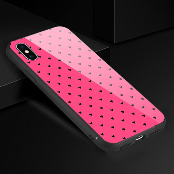Reiko iPhone X/XS Hard Glass Design TPU Case - Image 2