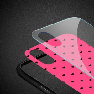 Reiko iPhone X/XS Hard Glass Design TPU Case - Image 3