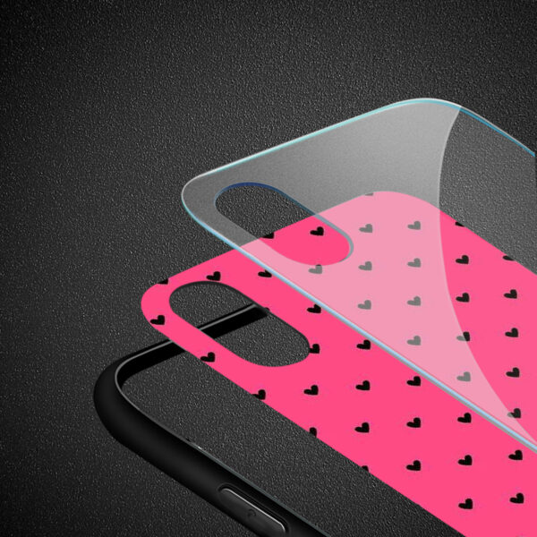 Reiko iPhone X/XS Hard Glass Design TPU Case - Image 3