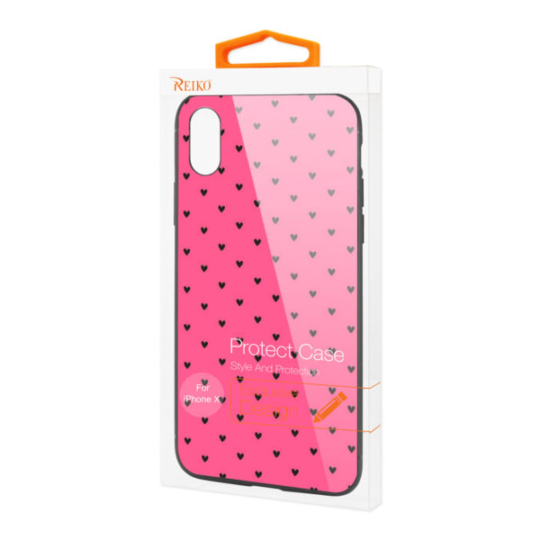 Reiko iPhone X/XS Hard Glass Design TPU Case - Image 4