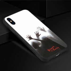 Reiko iPhone X/iPhone XS Hard Glass Design TPU Case With Zombies - Image 2