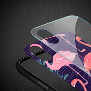 Reiko iPhone XS MAX Hard Glass Design TPU Case - Image 3
