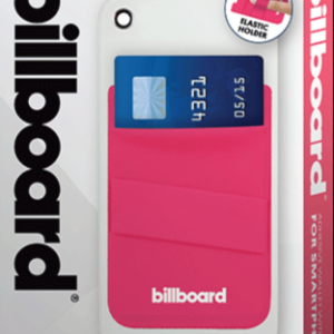 Adhesive Wallet/ Card Holder For Smartphones Pink - Image 2