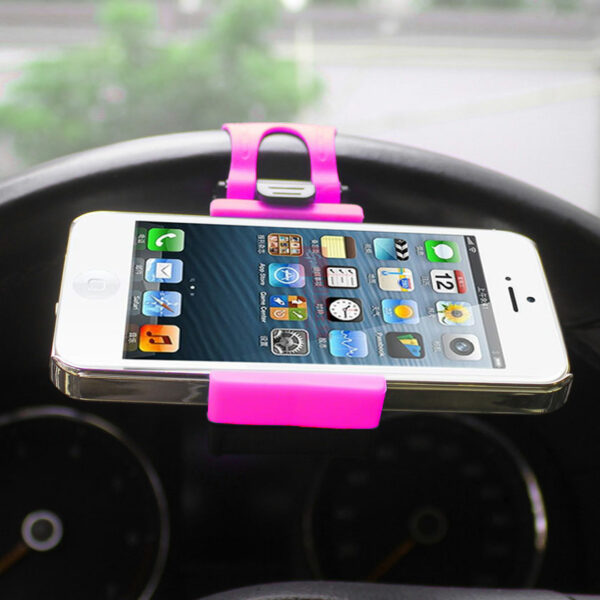 REIKO PHONE SOCKET HOLDER IN HOT PINK - Image 2